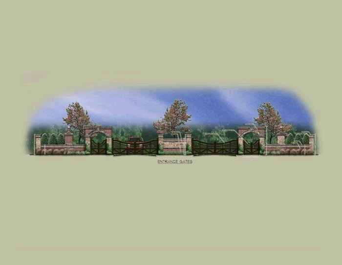 community entrance design, alpharetta, ga