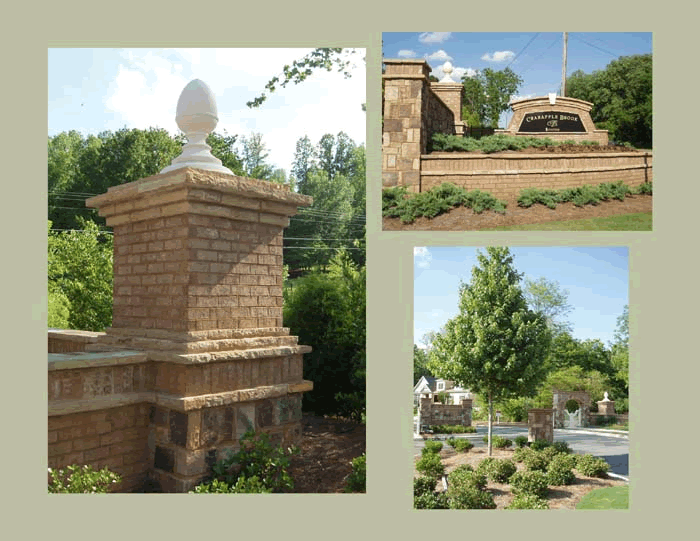 landscape entrance design, decatur, ga