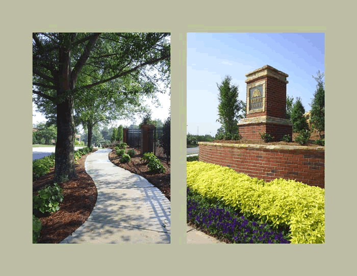 landscape entrance design, north fulton, ga